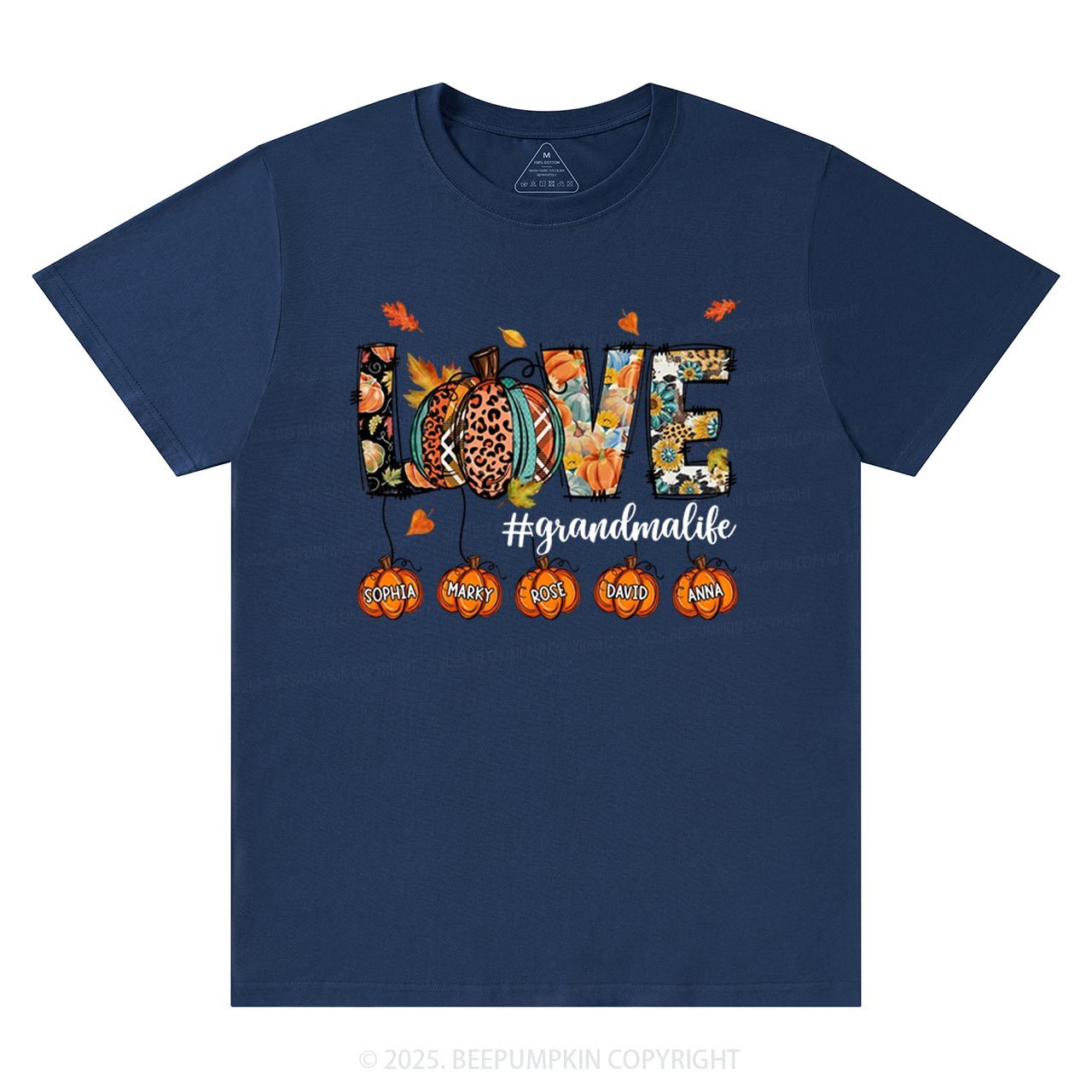Personalized Love Grandma Life T-Shirts Beepumpkin