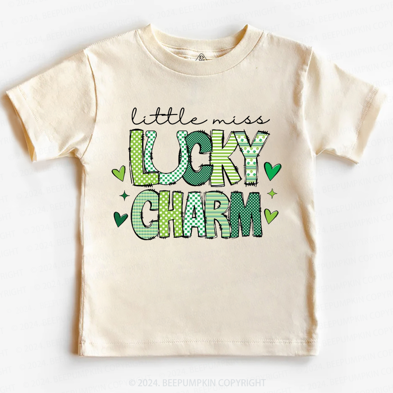 Little Miss Lucky Charm St. Patrick's Day Toddler&Kids Tees Beepumpkin