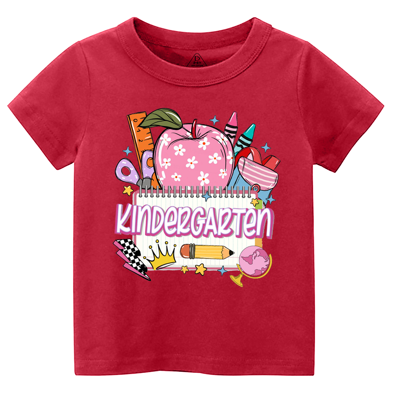 Personalized Retro Back To School Toddler&Kid's Tees Beepumpkin 
