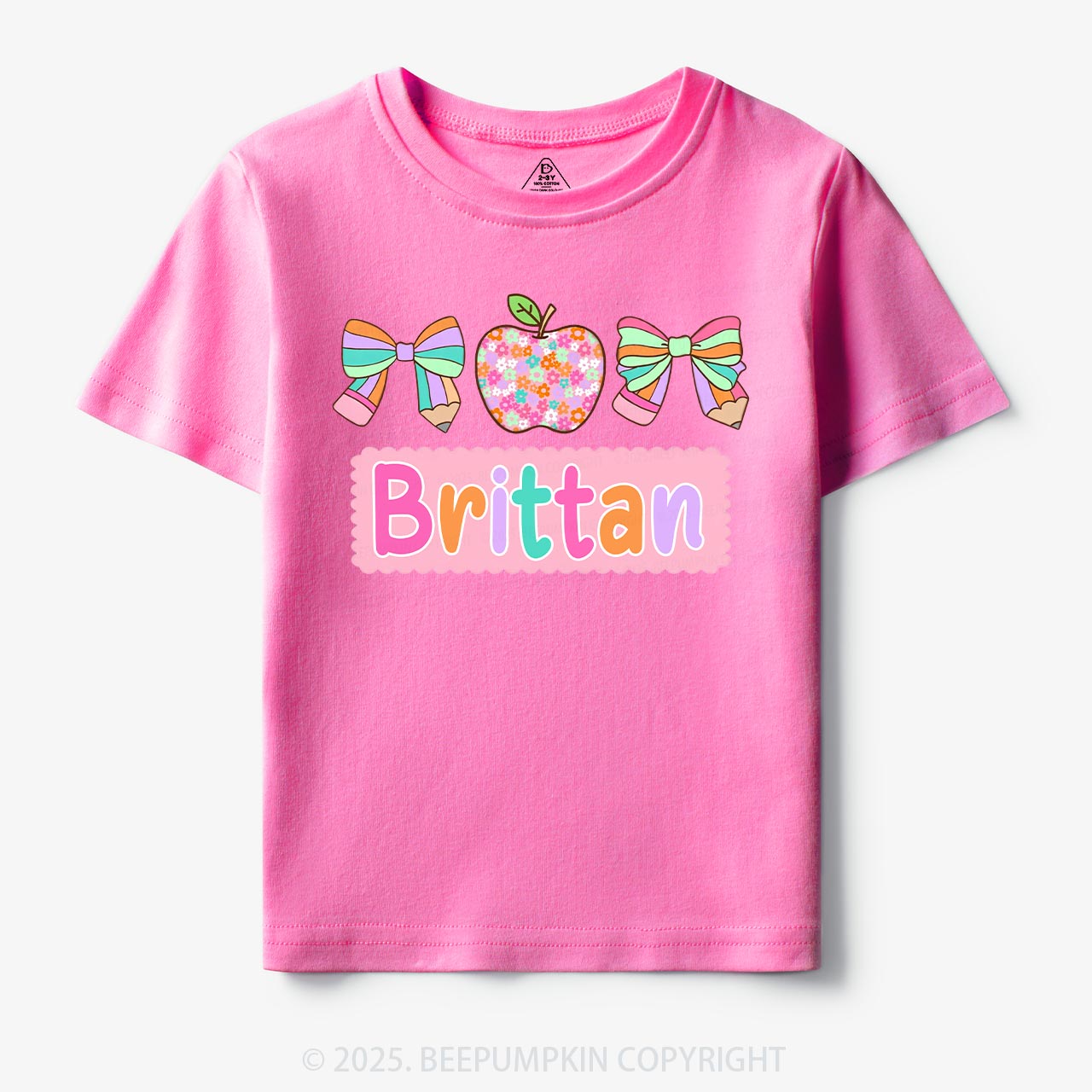 Personalized Pretty Name Toddler&Kid's Tees Beepumpkin