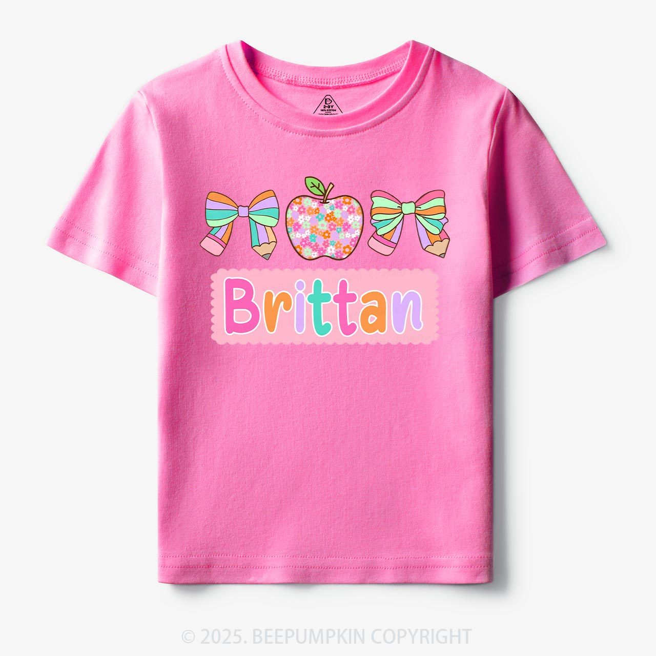 Personalized Pretty Name Toddler&Kid's Tees Beepumpkin