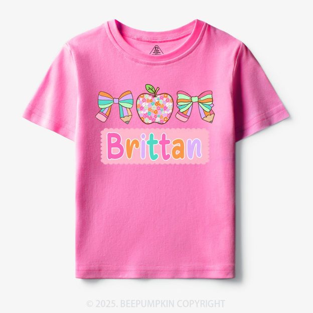 Personalized Pretty Name Toddler&Kid's Tees Beepumpkin