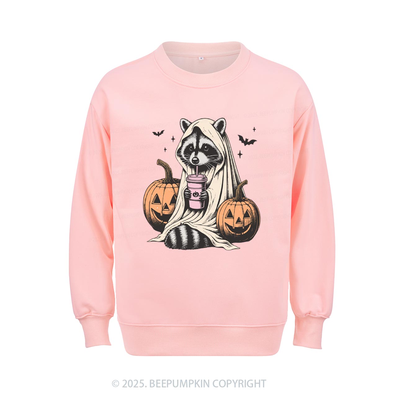 Cute Raccoon Ghost Sweatshirt Beepumpkin