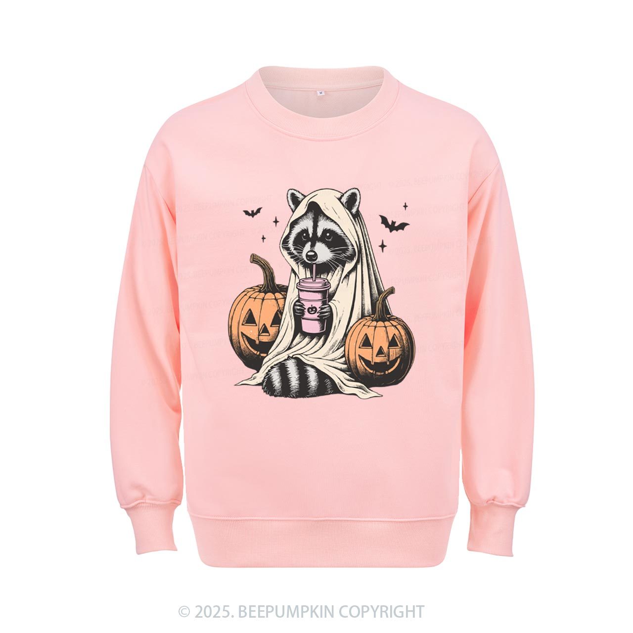 Cute Raccoon Ghost Sweatshirt Beepumpkin