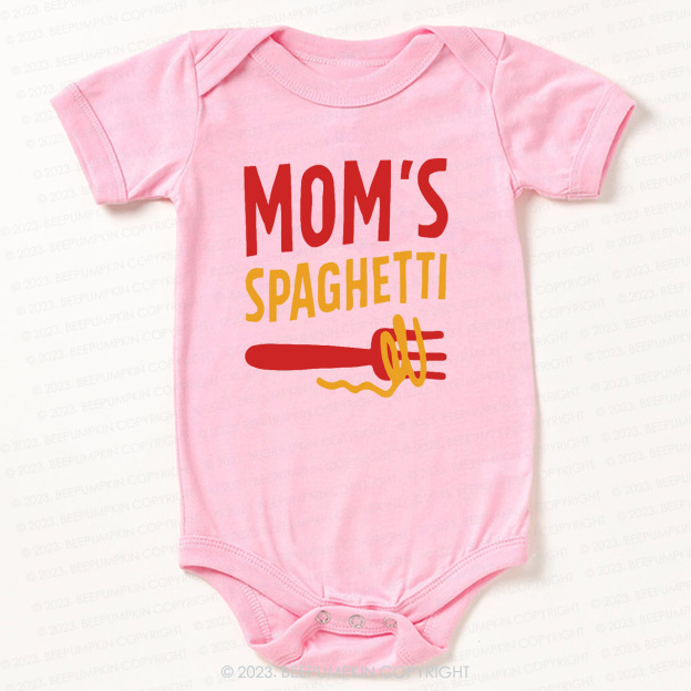 Mom's Spaghetti Bodysuit For Baby