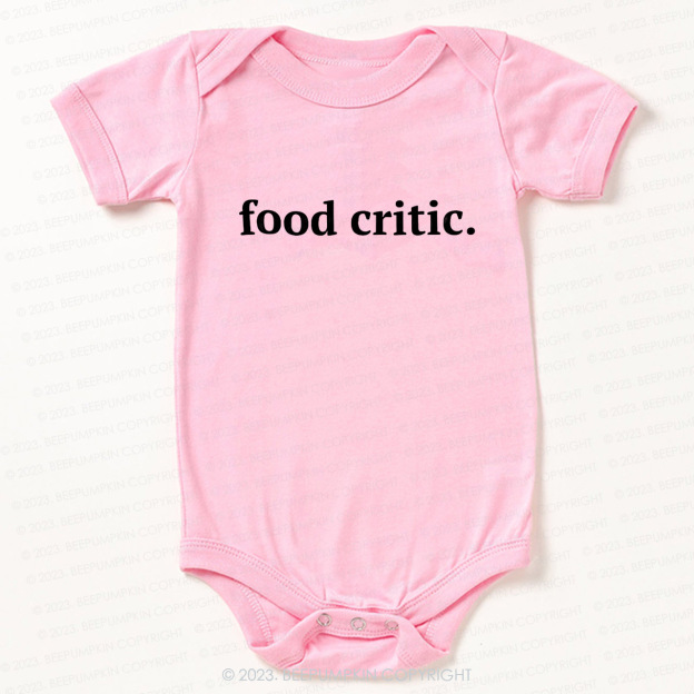 Food Critic Bodysuit For Baby