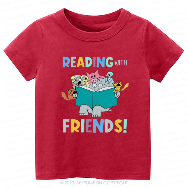 Reading With Friends Kids Shirt