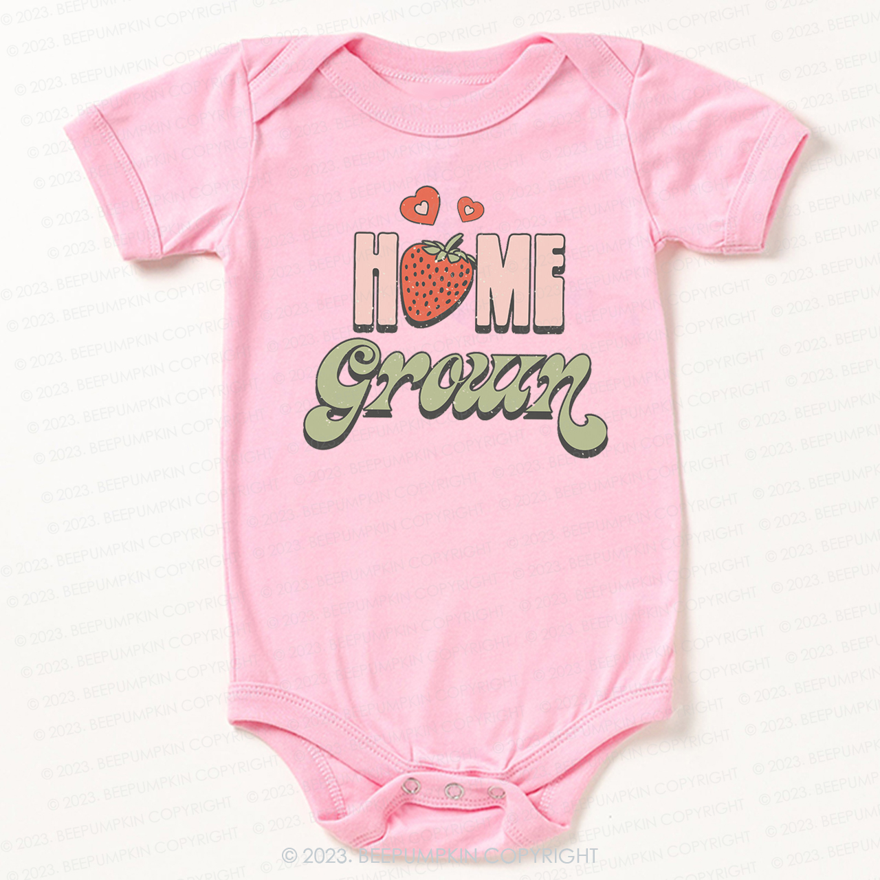 Vegan Natural Home Grown Bodysuit For Baby
