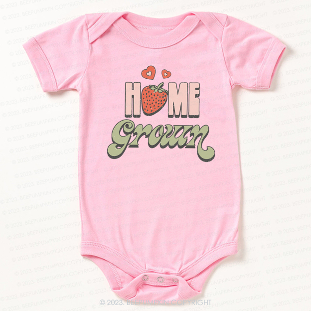 Vegan Natural Home Grown Bodysuit For Baby