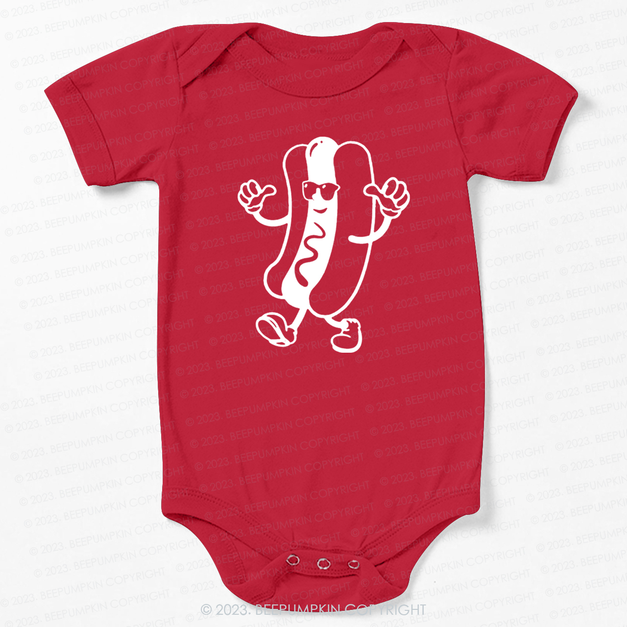 Cool Hot Dog Graphic Bodysuit For Baby