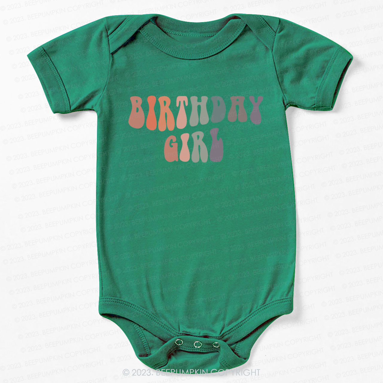Birthday Girl Cute Retro Bodysuit For Baby