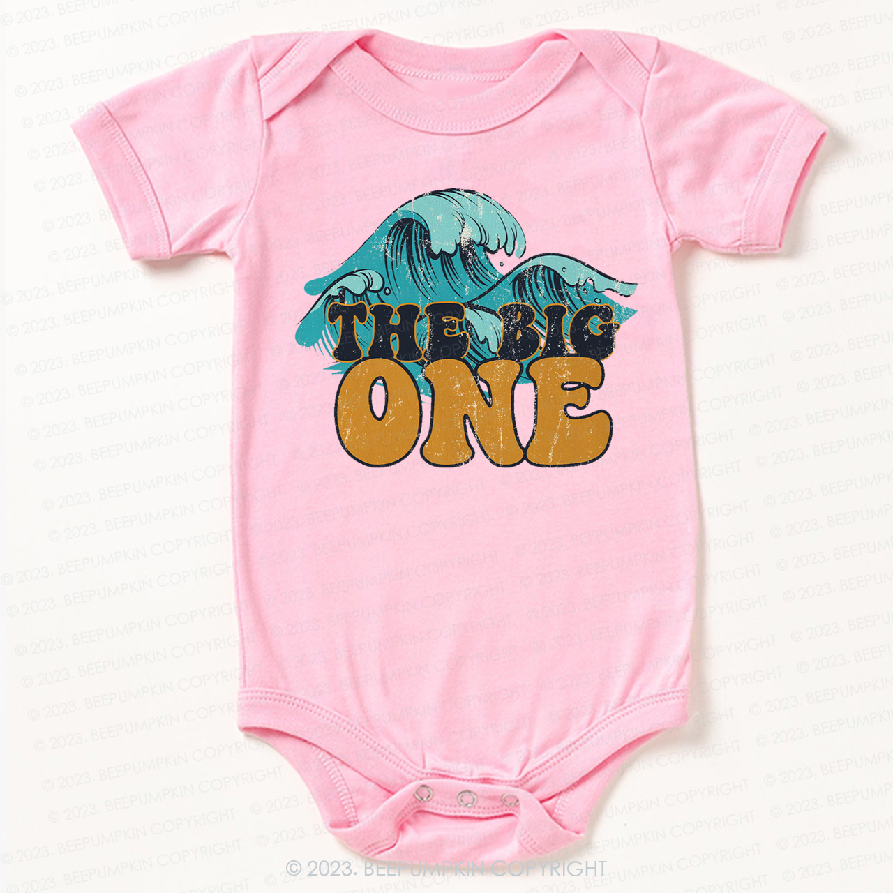 The Big One Retro Wave Birthday Bodysuit For Baby
