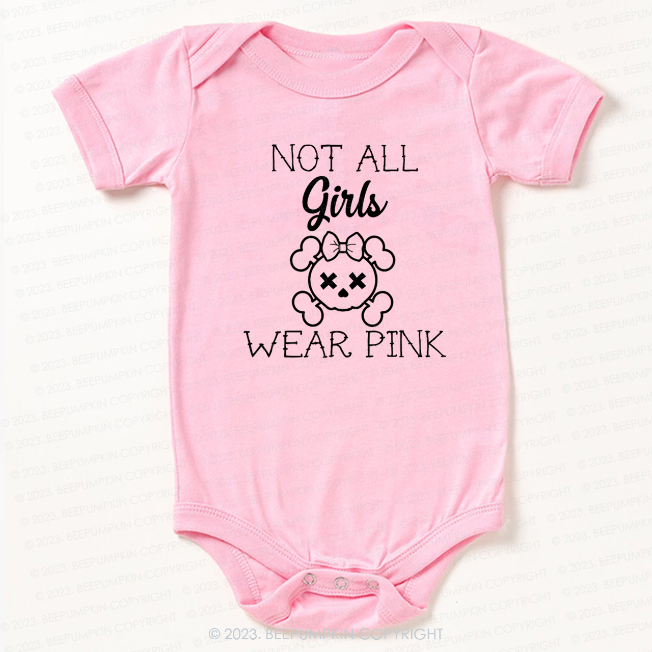 Not All Girls Wear Pink Punk Bodysuit For Baby 7 Sale-Beepumpkin™