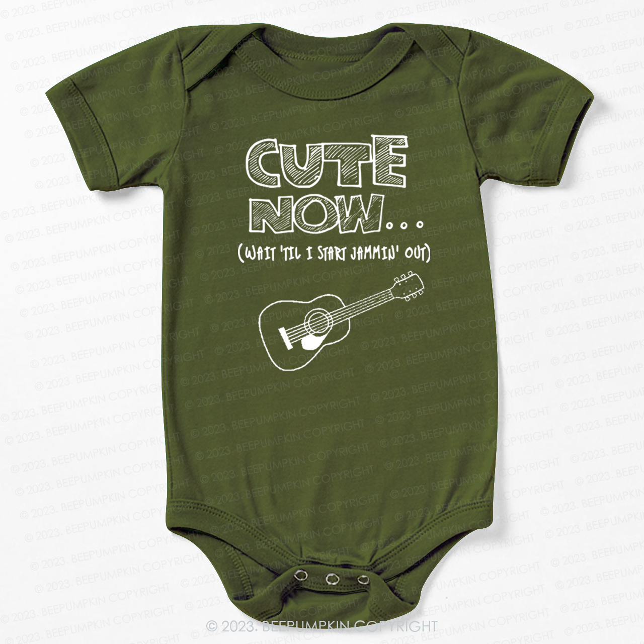 Guitar CUTE NOW Wait Til I Start Jammin Out Bodysuit For Baby