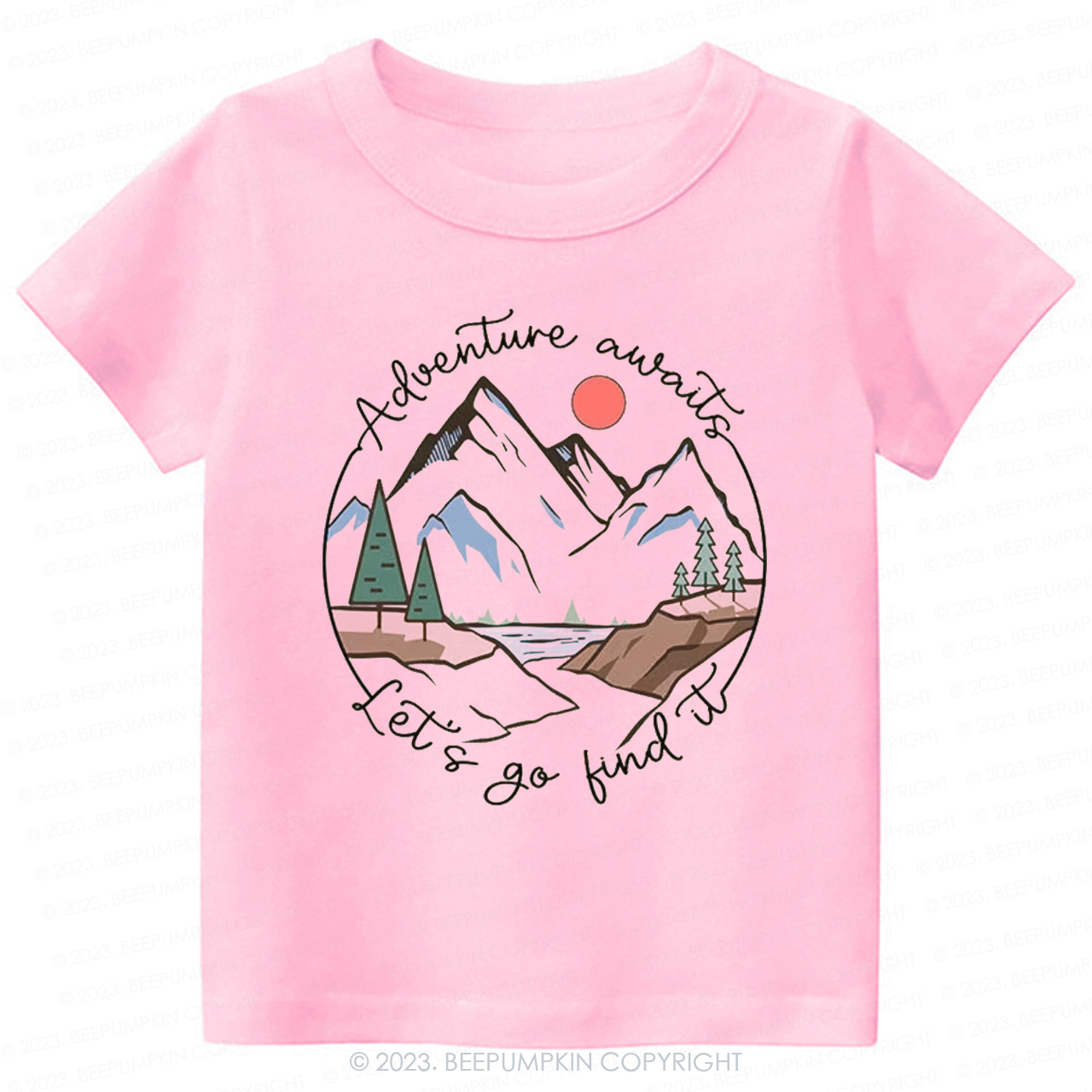 Adventure Awaits Let's Go Find It Kids Shirt