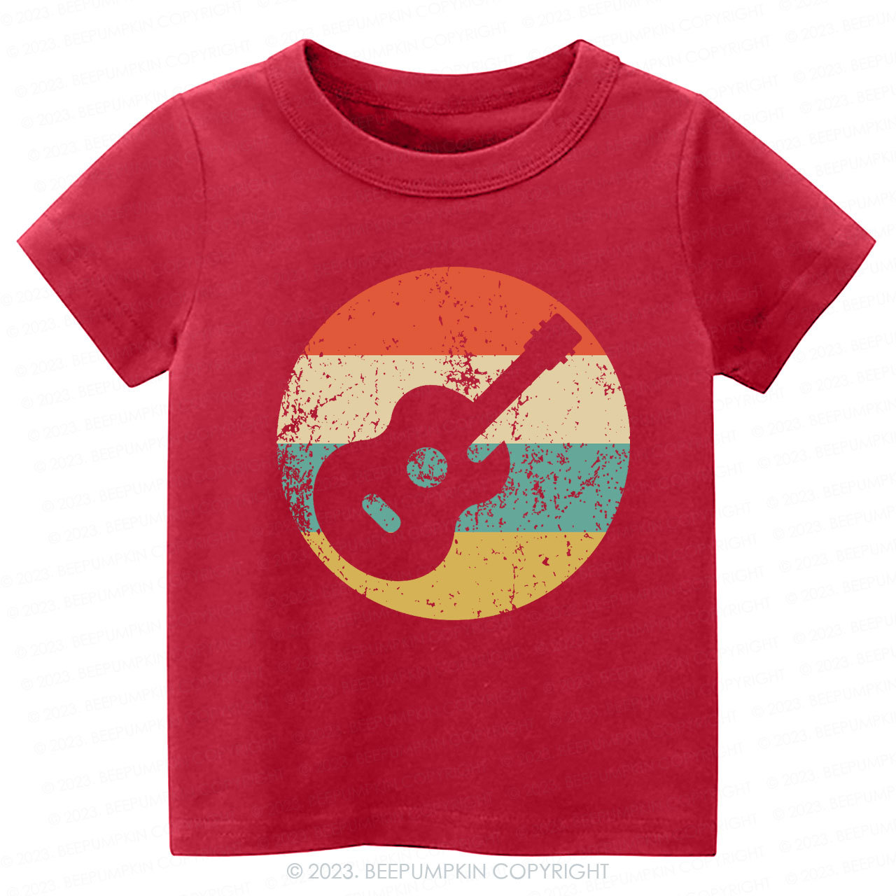  Retro Guitar Icon Kids Shirt
