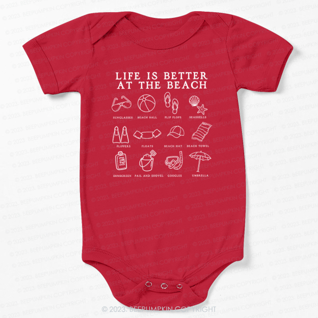 Life Is Better At The Beach Bodysuit For Baby