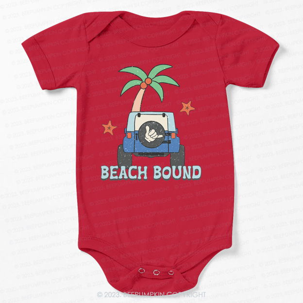 Beach Bound Car And Tree Bodysuit For Baby