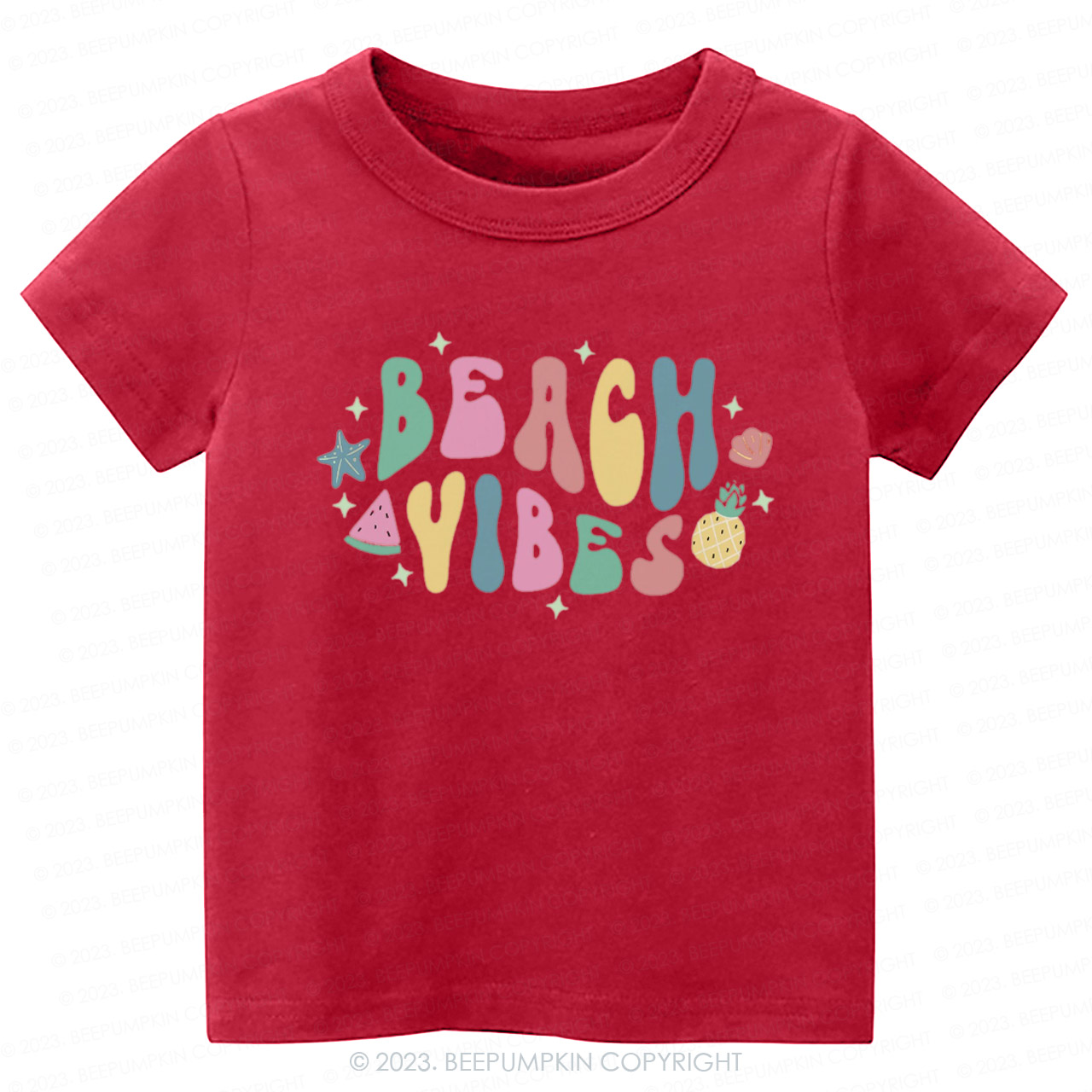 Retro Summer Beach Vibes Kids Shirt