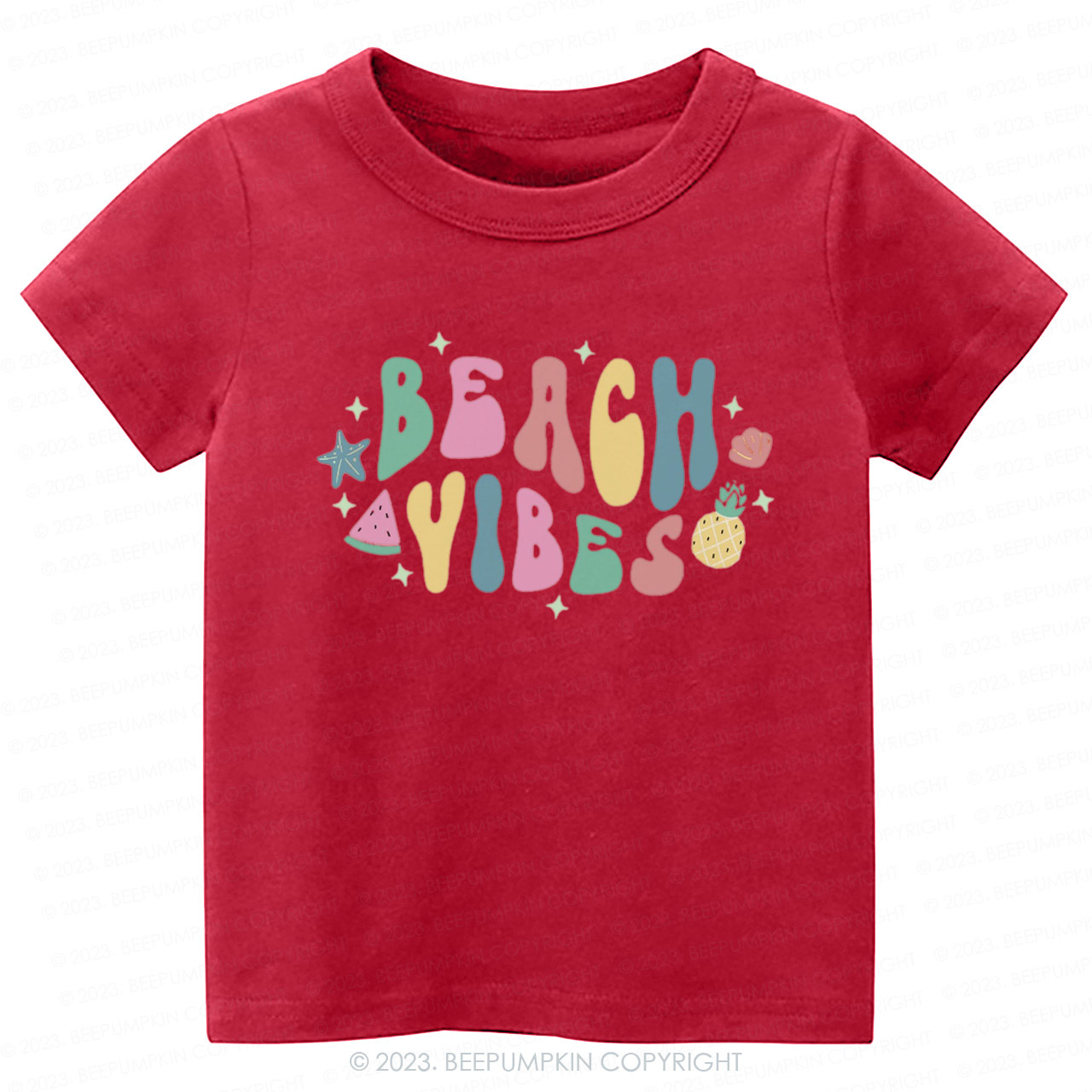 Retro Summer Beach Vibes Kids Shirt