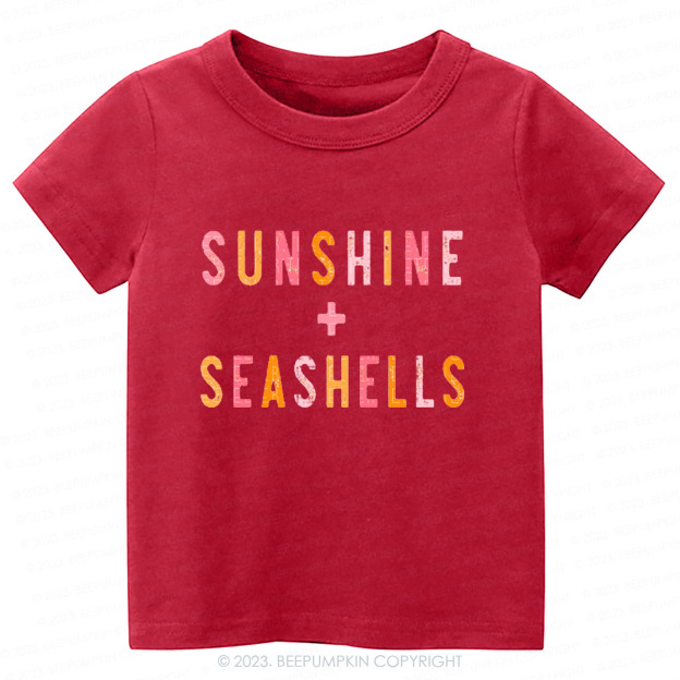 Sunshine And Seashells Kids Shirt