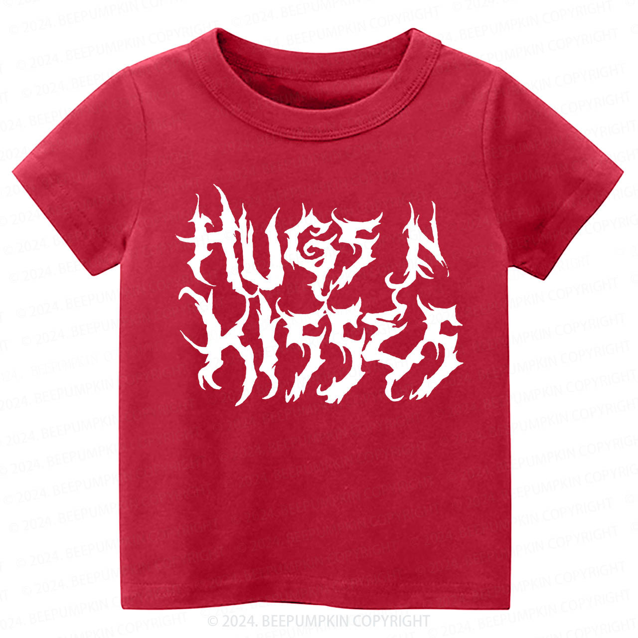 Hugs N Kisses Heavy Metal Toddler&Kids Tees 8