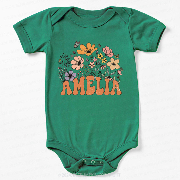 Personalized Girl Bodysuit For Baby 