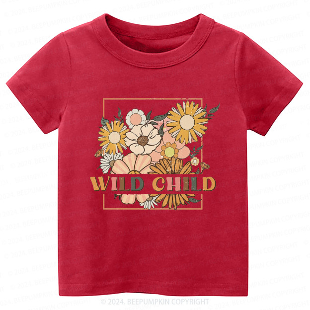 Retro Wild Child Toddler&Kids Tees 