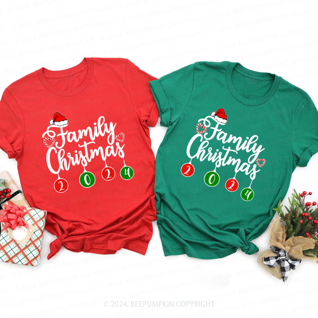 Family Christmas 2024 Lanterns Matching Shirts