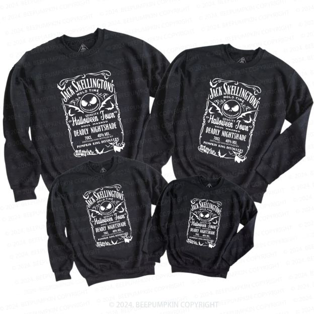 Cute Skeleton Halloween Family Matching Sweatshirt