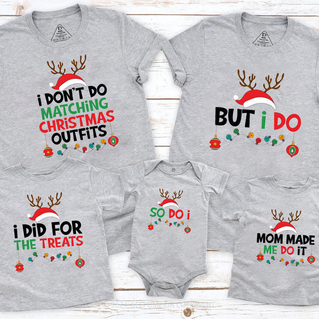 Personalized  But I do Funny Christmas Group Family Matching T-Shirts