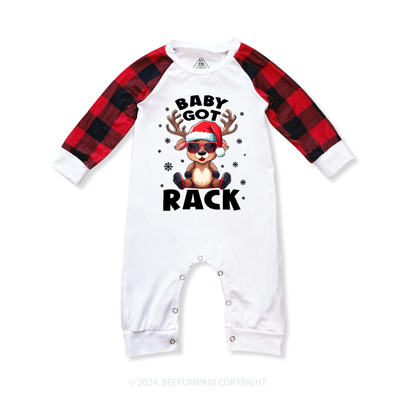 Black Santa Family Christmas Matching Pajamas Beepumpkin