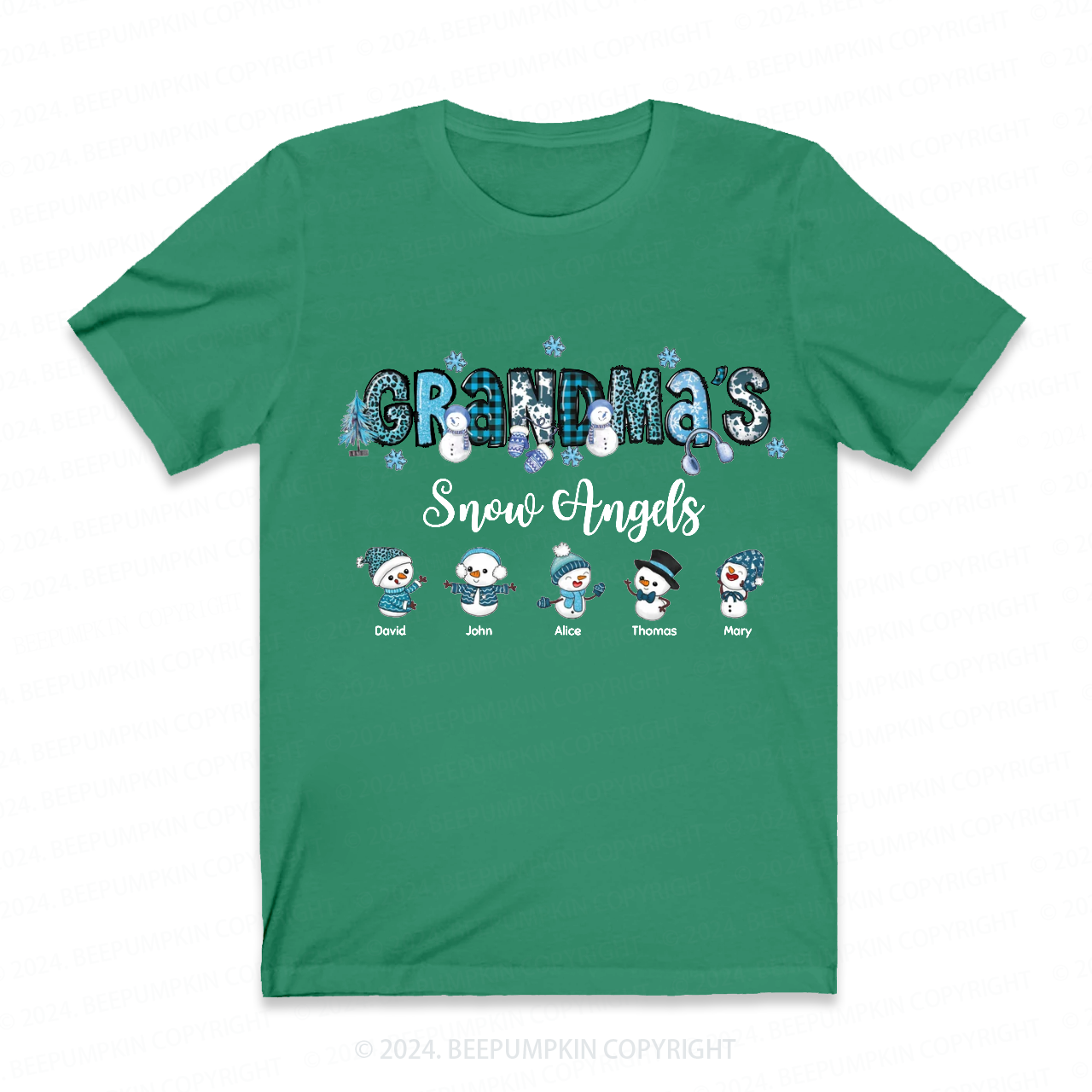 Personalized Christmas Name Grandma Grandma Gift Shirt Beepumpkin 