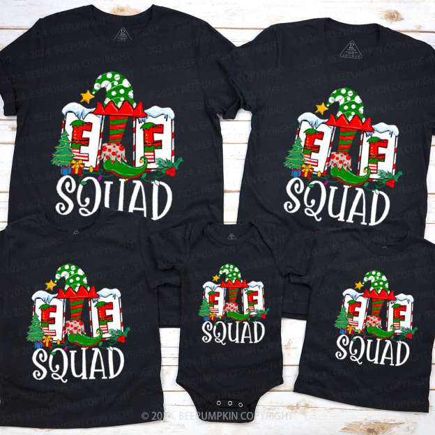 ELF Squad Family Matching T-Shirts Beepumpkin
