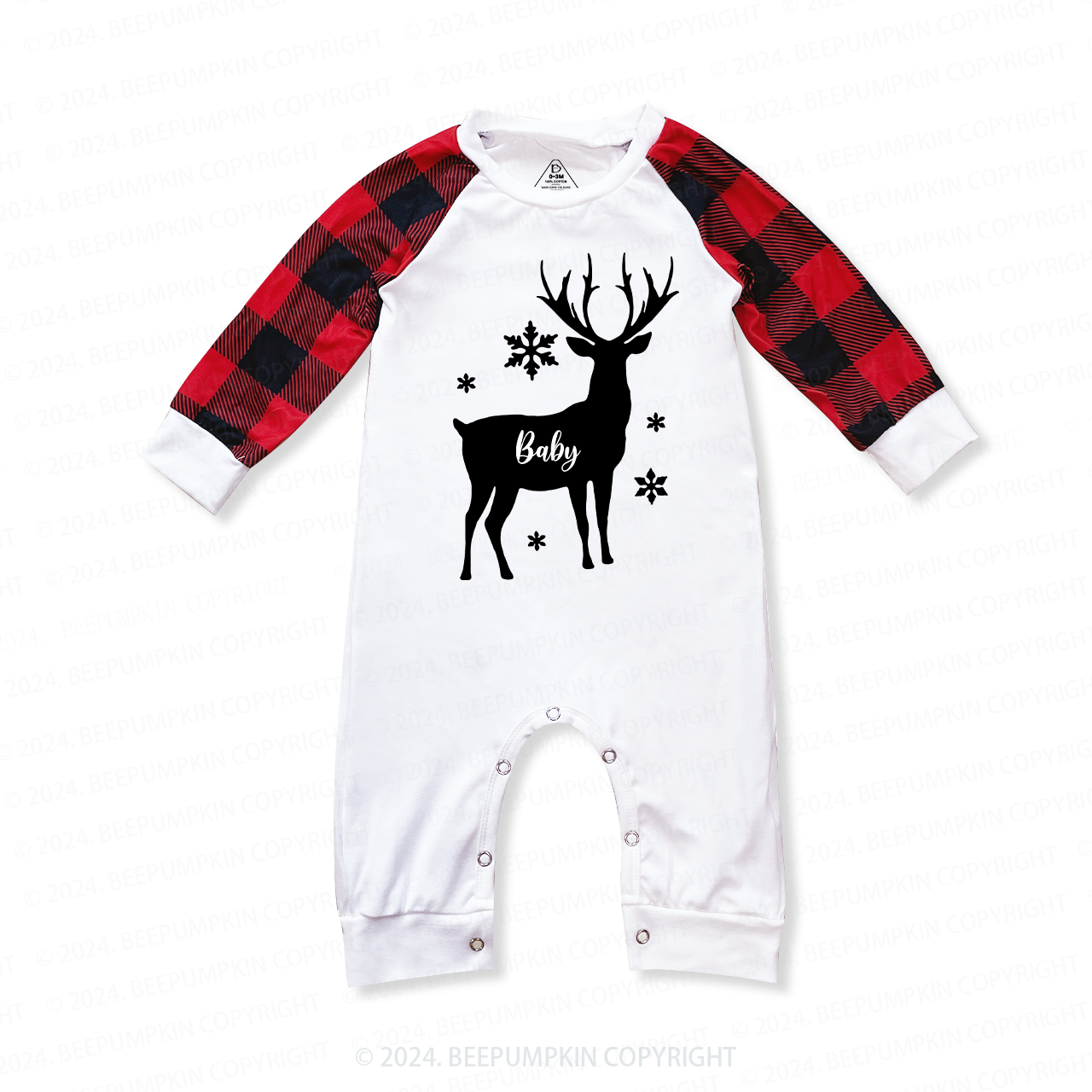 Snowflake Deer Christmas Family Matching Pajamas