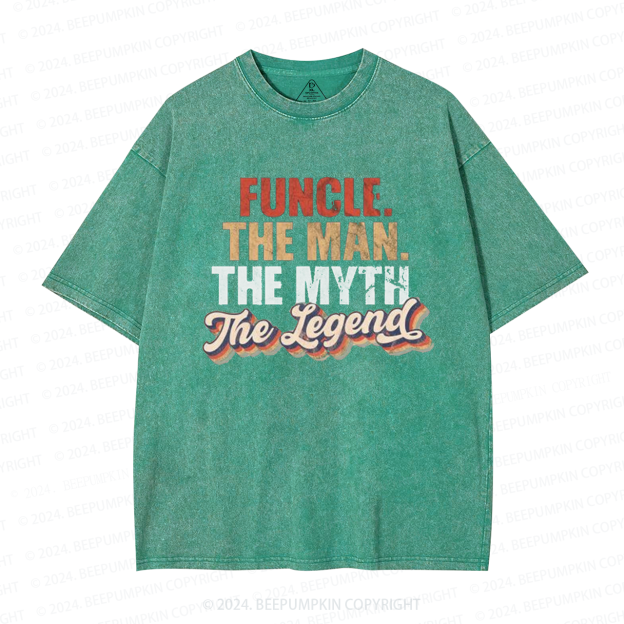 The Man The Myth The Legend Uncle Washed T-Shirts 