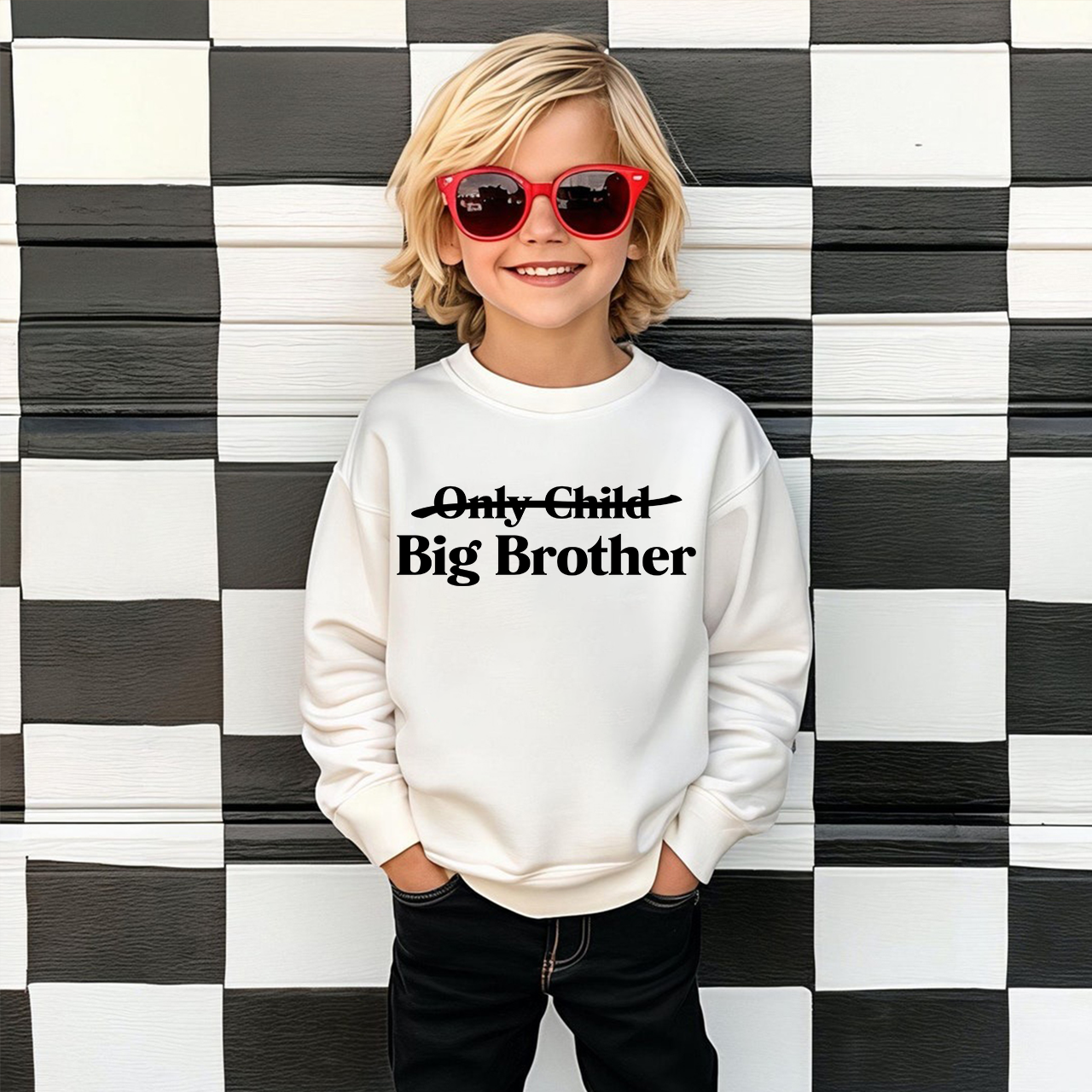 Only Child Big Sister Sweatshirt For Kids
