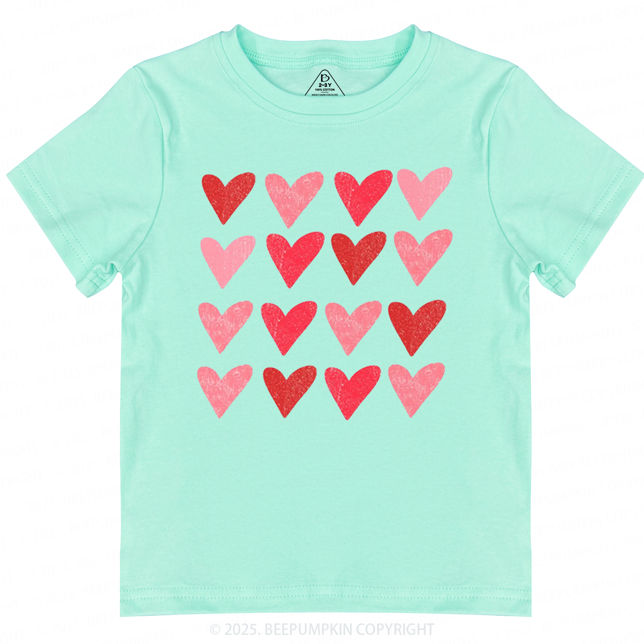 Heart Valentine's Day Toddler&Kid's Tees Beepumpkin