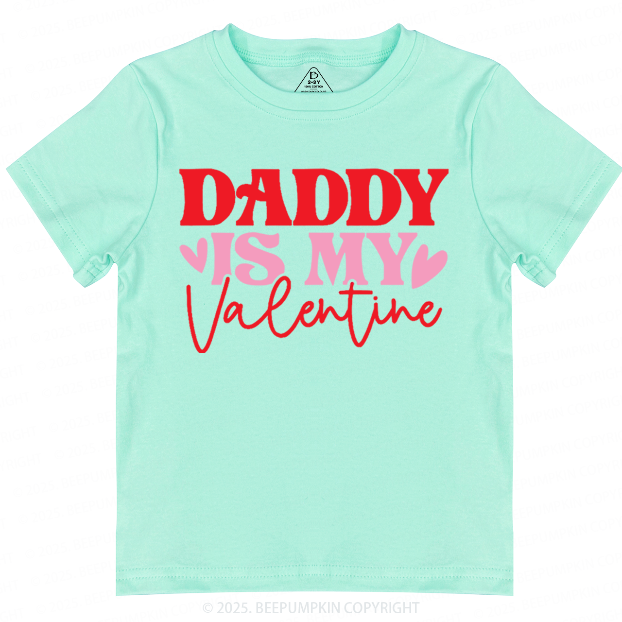 Daddy Is My Valentine Toddler&Kid's Tees Beepumpkin