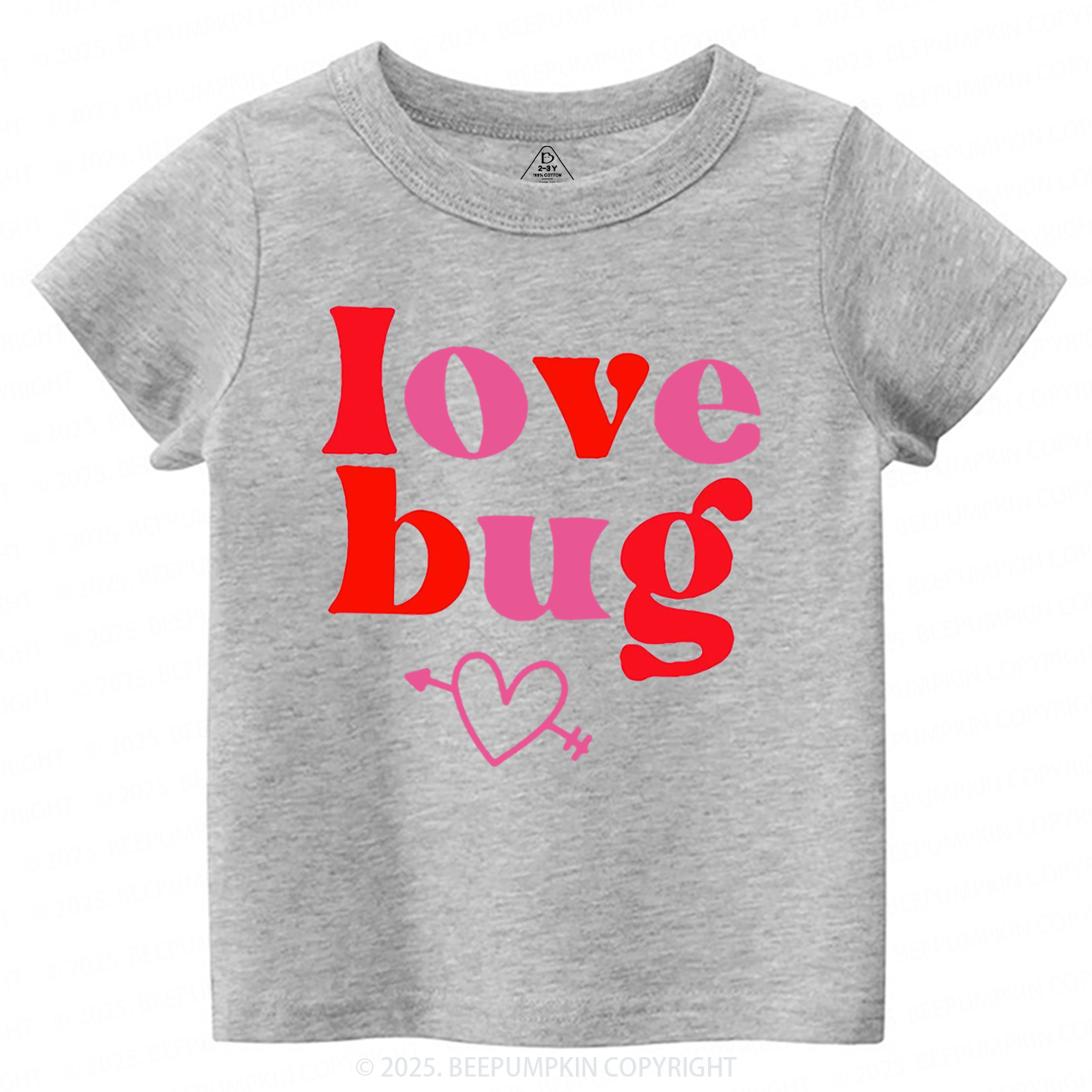 Love Bug Valentine's Day Toddler&Kid's Tees Beepumpkin 2