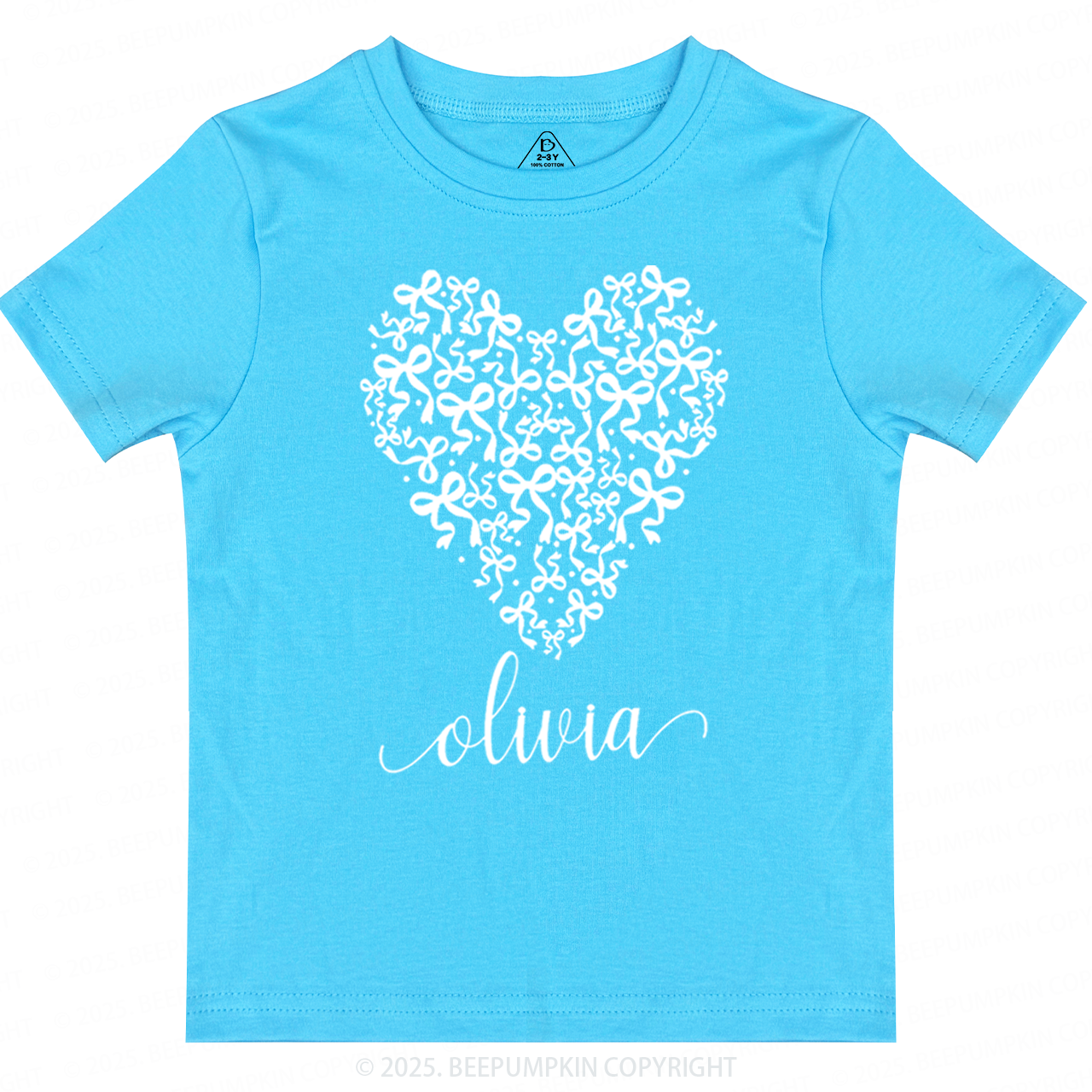 Personalized Name Butterfly Love Heart Toddler&Kid's Tees Beepumpkin