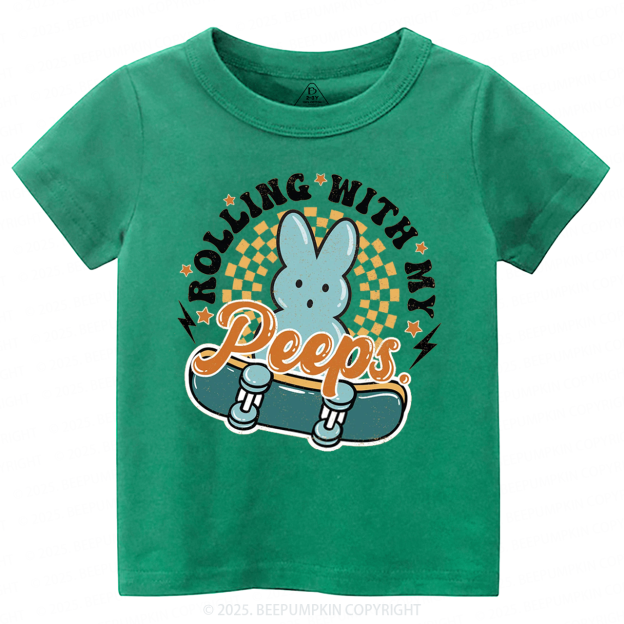 Rolling With My Peeps Toddler&Kid's Tees Beepumpkin