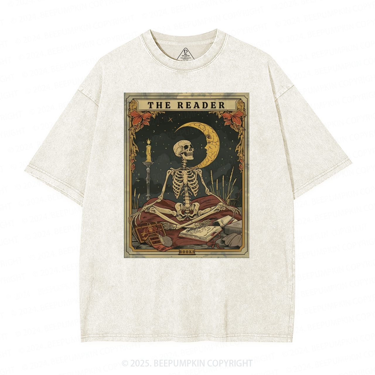 Personalized The Reader Tarot Card Mama Washed T-Shirts