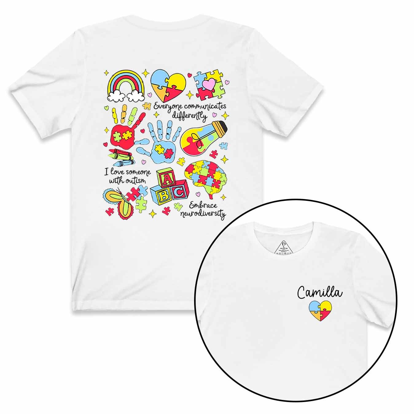 Personalized Autism Mama T-Shirts