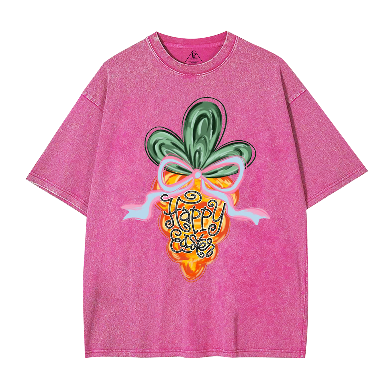 Happy Easter Carrot Mama Washed T-Shirts