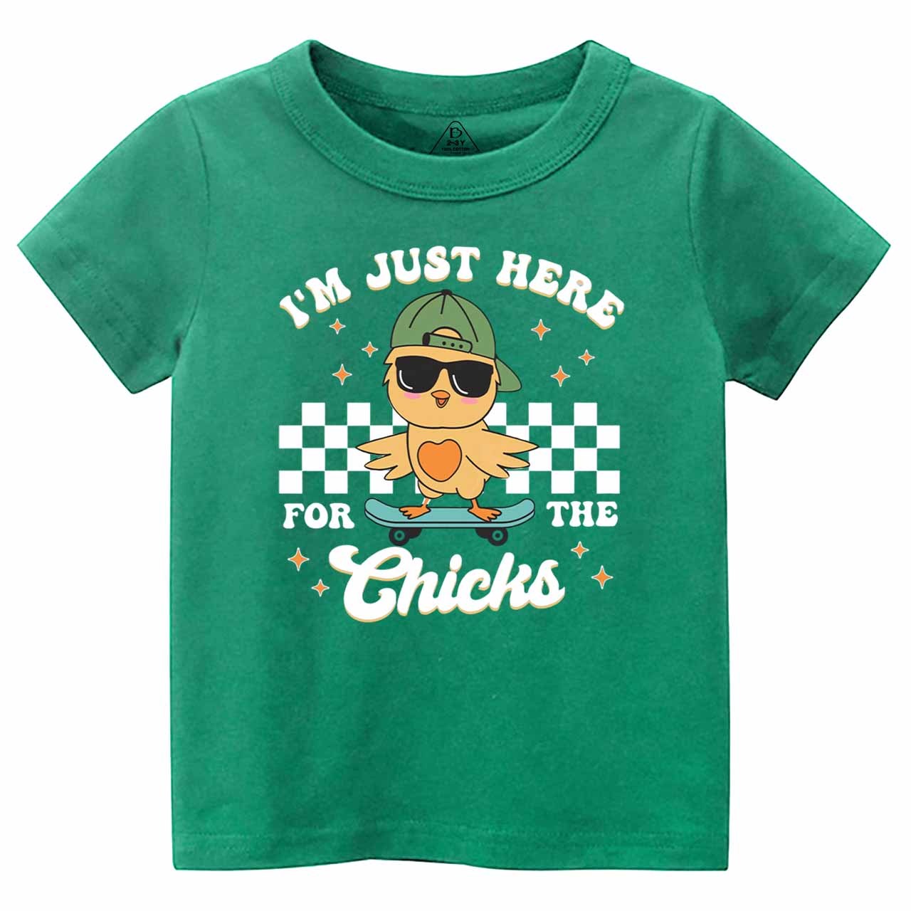 I’m Just Here for the Chicks Toddler&Kid's Tees Beepumpkin