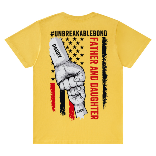  Personalized Unbreakable Bond Dad and me Shirt