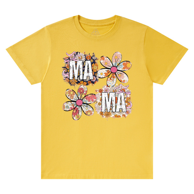 Retro Comfort Colors Floral Mama T-Shirts