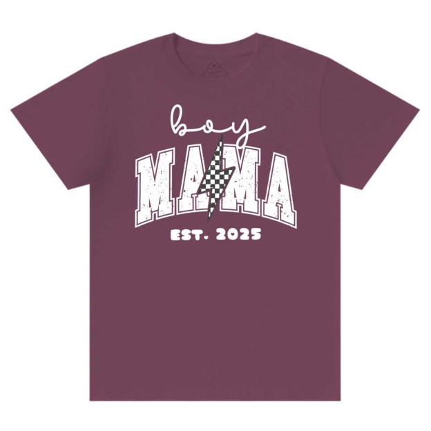 Personalized Boy Mama Est Date T-Shirts