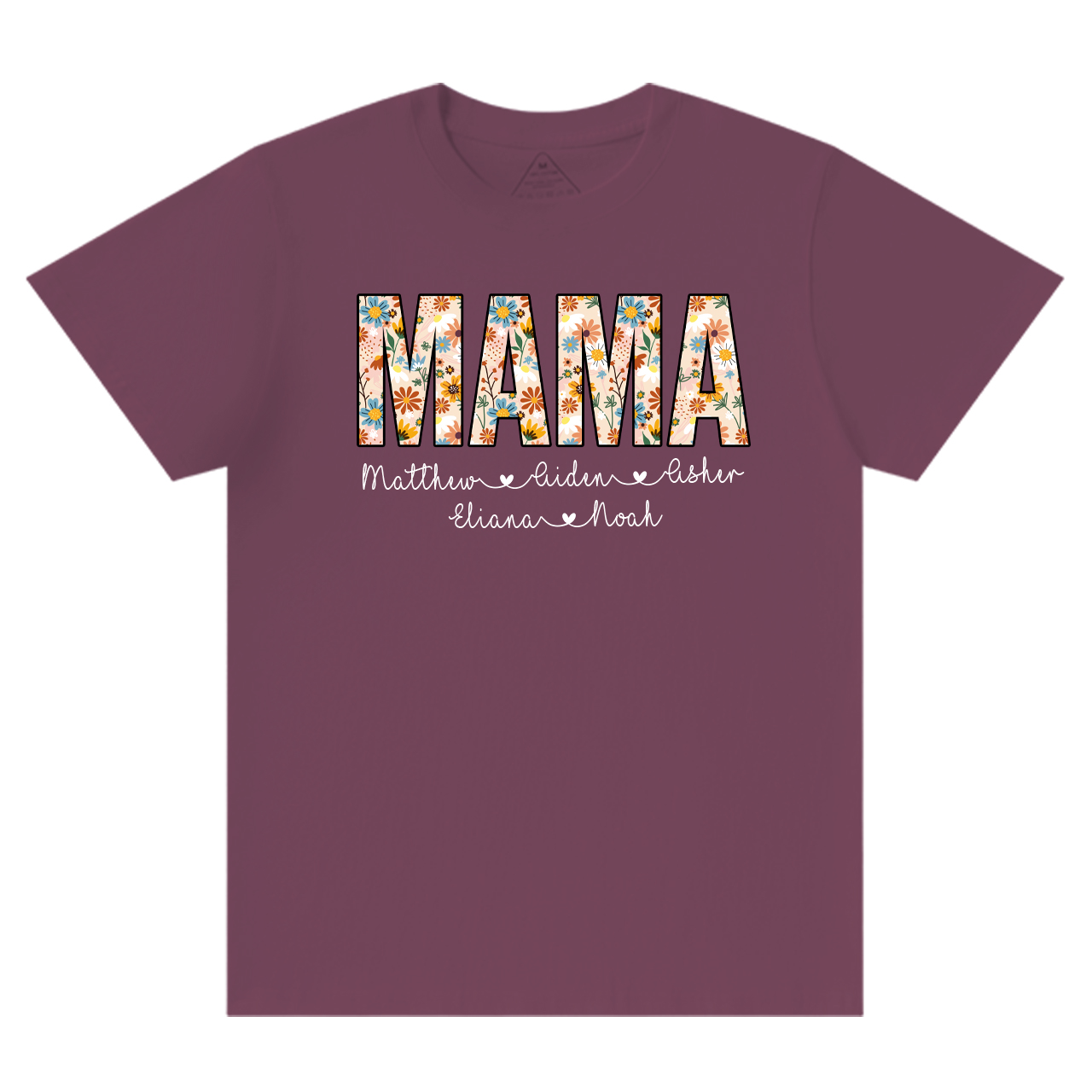 Personalized Mama Floral T-Shirts